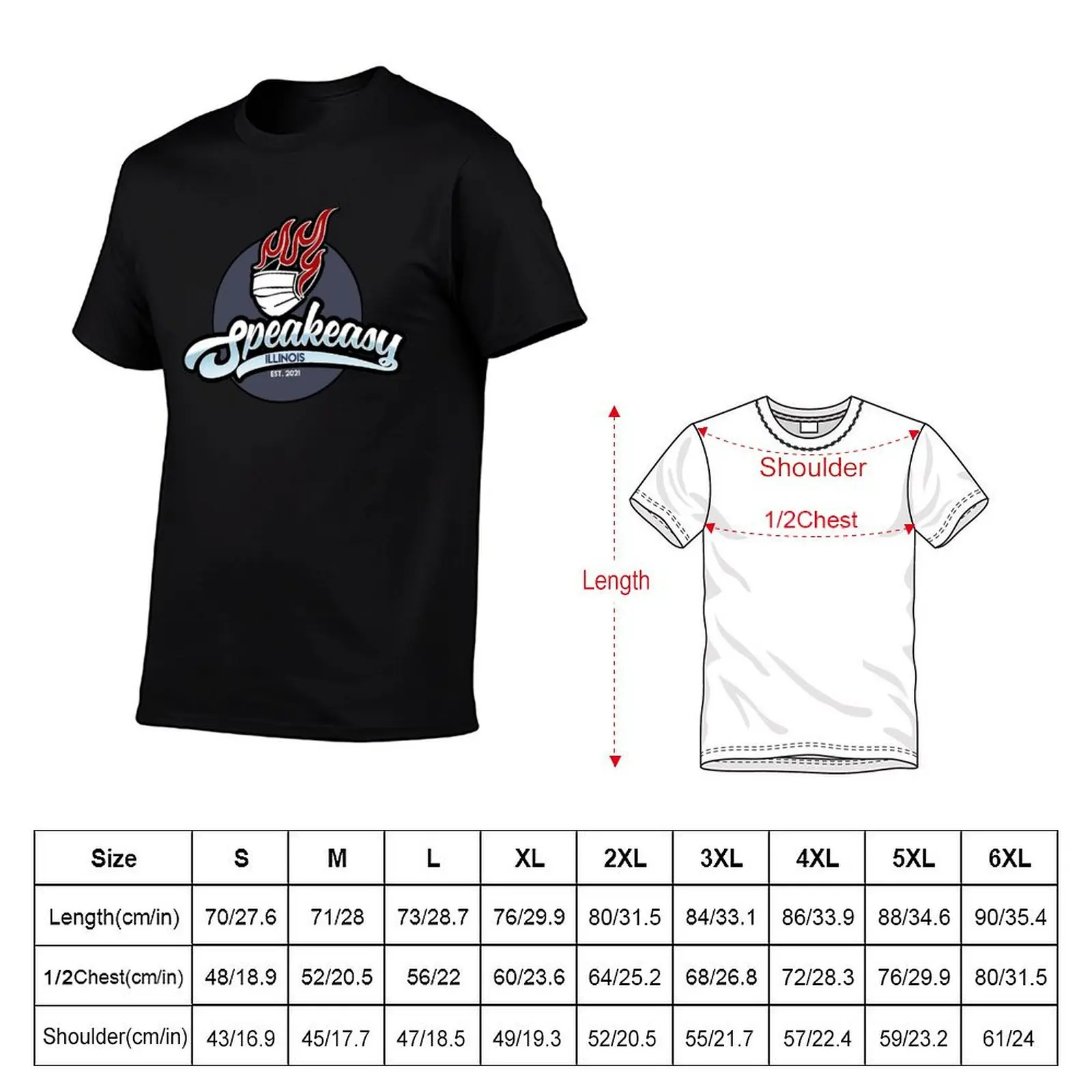 Speakeasy Illinois T-Shirt man t shirts for men casual t shirt for man t shirt man plain