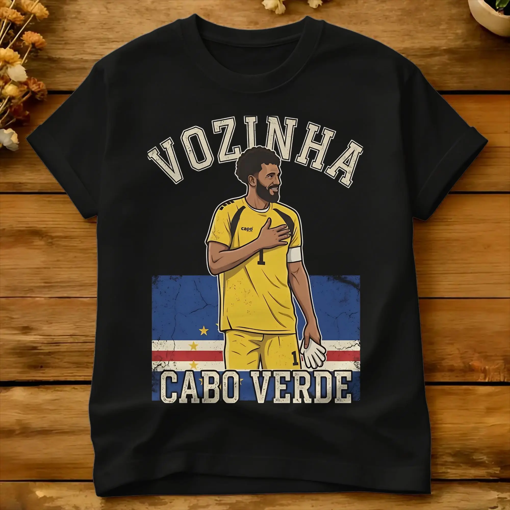 Man T-Shirt Vozinha Cape Verde  T Shirts Hippie Cabo Verde Summer Tee Shirt Y2K Funny Cotton Clothes Birthday Present