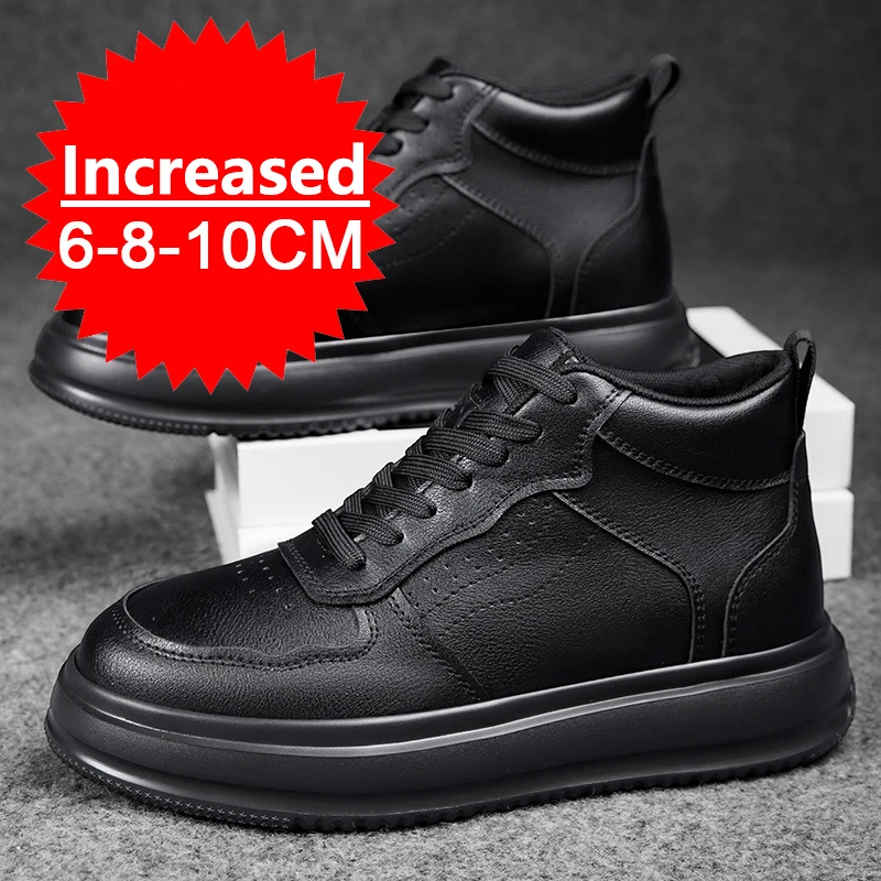 Men Elevator Height Increase Shoes Sneakers Shoes for Men 10cm Sports Casual Invisible Inner Heightening 8cm Shoe Big Size 37-45