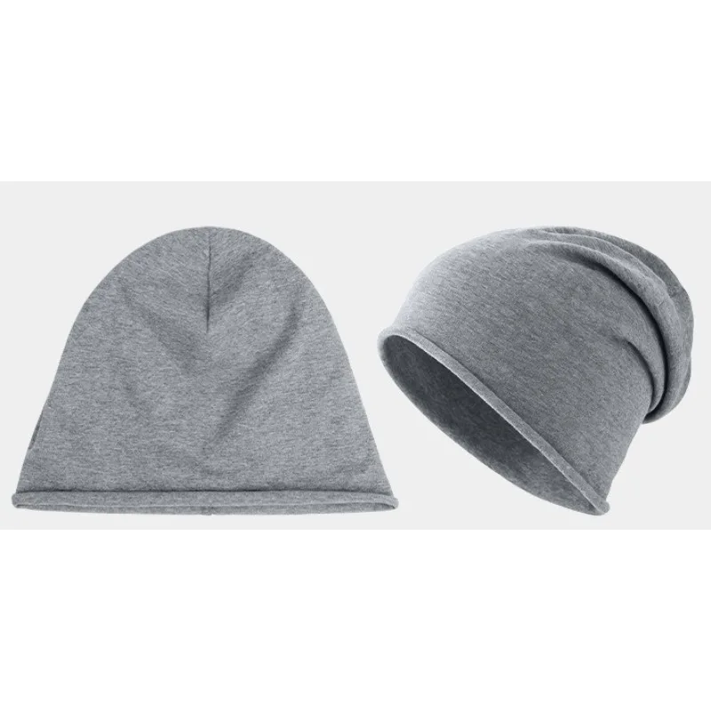Unisex Soft Breathable Sleep Cap Elastic Pullover Hat Comfort Ear Protection Heaps Head Cover Air Condition Windproof Headwear
