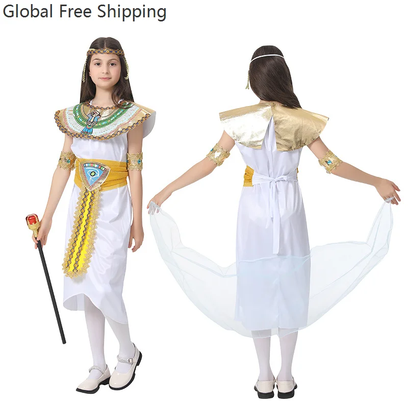 

Ancient Egyptian Princess Costume Princess Cleopatra Pharaoh Dress Children's Role-playing Outfit Roman Empress Dress Set 2026