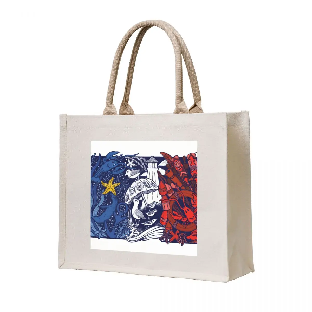 

Acadian beach Tote Bag eco bag folding Reusable bags tote bag canvas bags for women