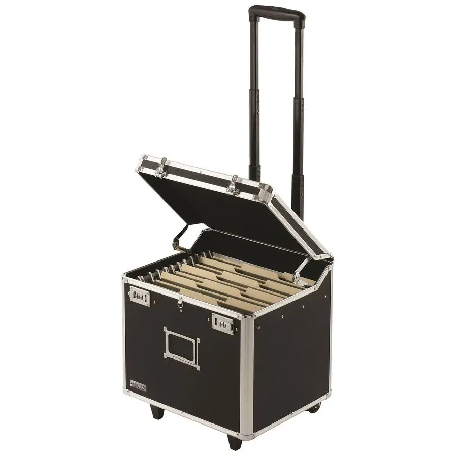 

Locking Mobile Business Case, Letter Size, 11 x 14.75 x 13.75 Inches, Black VZ00348