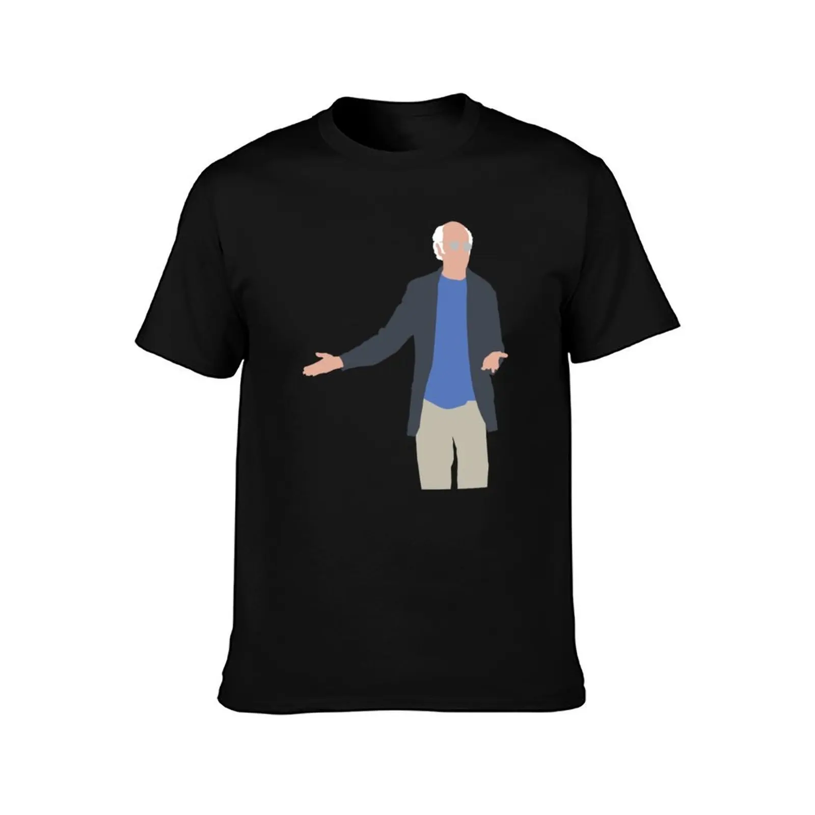 The Larry David Shrug - Curb Your Enthusiasm T-Shirt Big and Tall Short Sleeve Tee T-Shirt