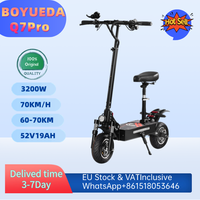 EScooters BOYUEDA Q7Pro 3200W Dual Motor 52V19AH Hydraulic Braking Electric Scooter 10Inch Silent Tire Removable Seat E-Scooter