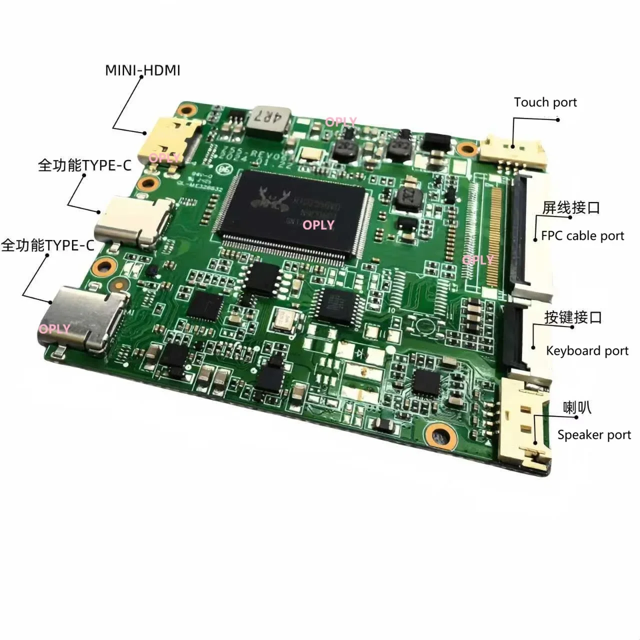 Board Type-C  Touch controller mini HDMI-compatible  kit for NE140QDM-K61 2560x1600 14