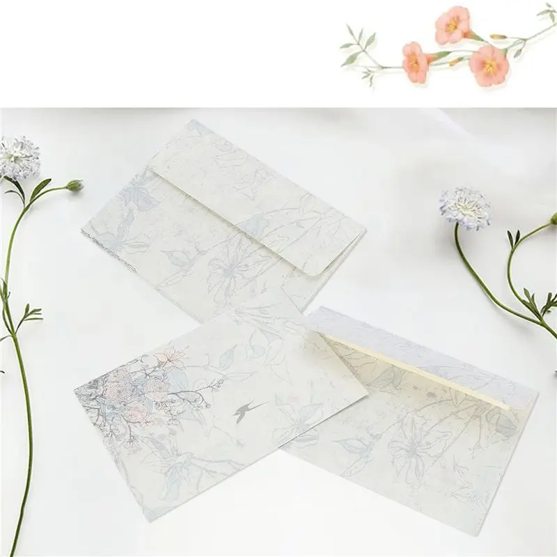 【~ NEW A89Z】40 Sheet Vintage Stationery Sets with Envelopes for Writing Letters