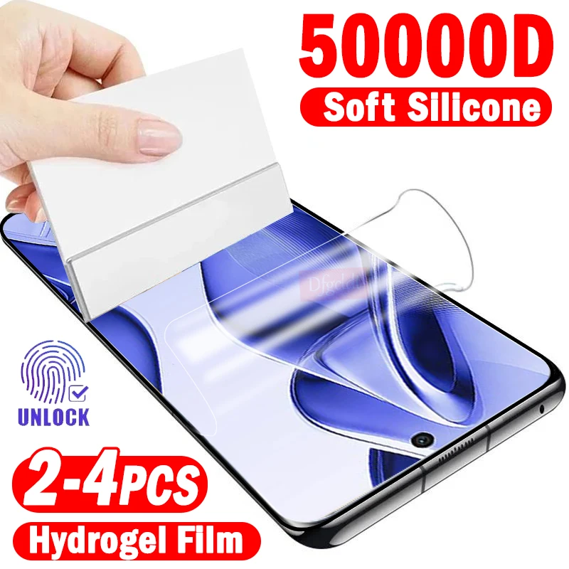 

2-4Piece Explosion-proof Curved Hydrogel Film for Vivo V50 V40 V30 V29 V27 Pro Lite V50e V40e V30e Screen Protector Not Glass