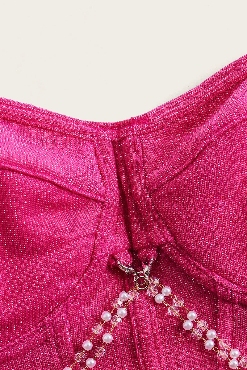 Women\'s Fashion Cute Pink Glitter Sling Ladies Bra Underwear