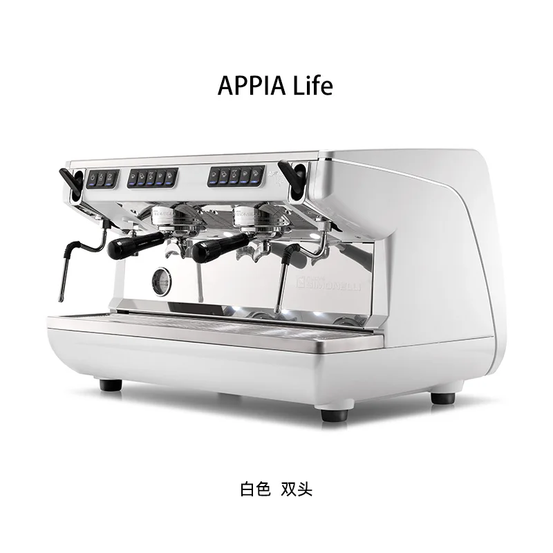 Nuova Simonelli 3-го поколения APPIA Life с двойной головкой, коммерческое электронное управление, полуавтоматическая эспрессо-машина