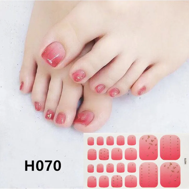 JOEEE แฟชั่น Toes สติกเกอร์กันน้ำสติกเกอร์เล็บเล็บ H061-080