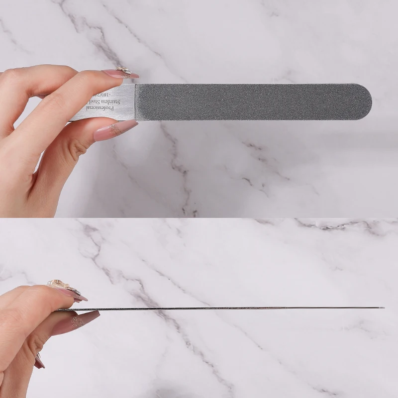 Lime per unghie professionali in metallo Tavole per smeriglio Forniture per manicure al lime Accessori Attrezzatura per stilisti Materiale Prodotti per nail art