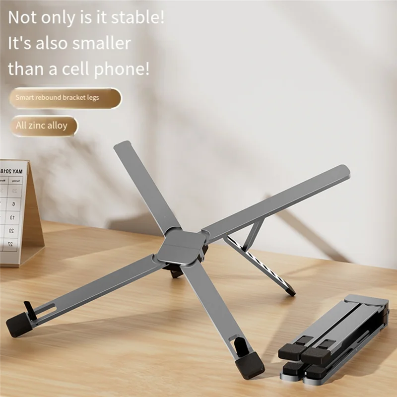 

Classic-Laptop Stand Heightening Heat Dissipation Stand Portable Computer Base Dark Grey