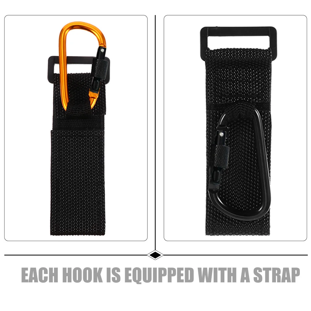 

4Pcs Nonslip Strap Clip for Diaper Bag Black Gold Stroller Accessories Color Pack Stroller Accessories Cart Hanger