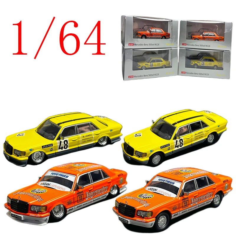 

Master Diecast 1/64 Scale Mercedes-Benz Alloy Model Cars Benz I6 560SEL W126 Play Vehicles Toys for Boys Gift Original Box