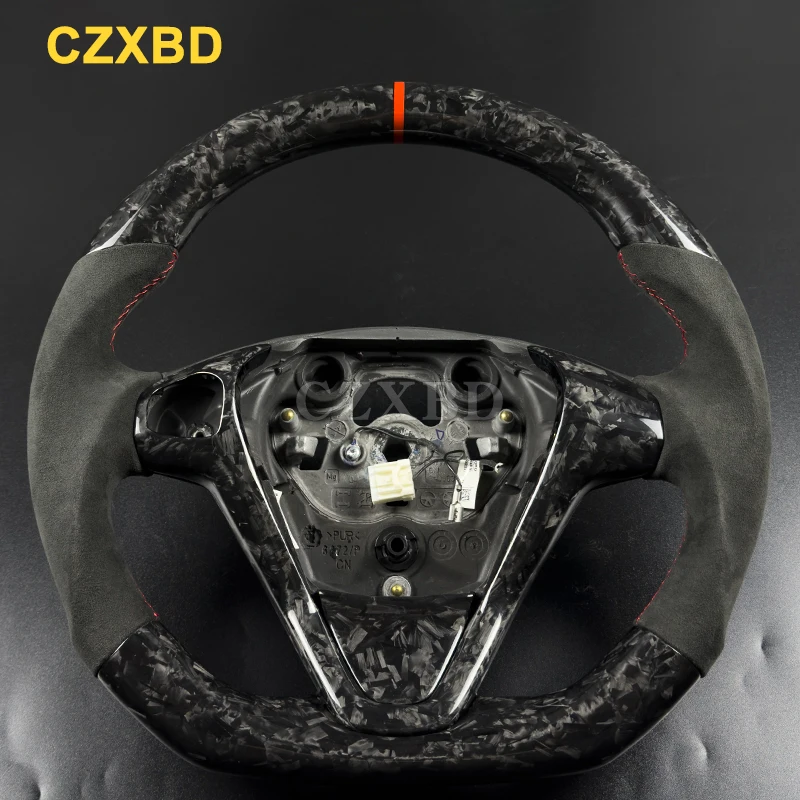 Fit For Fiesta MK7 2009-2016 ST MK7.5 Real Carbon Fiber Steering Wheel Sport Racing High Quality Customizable