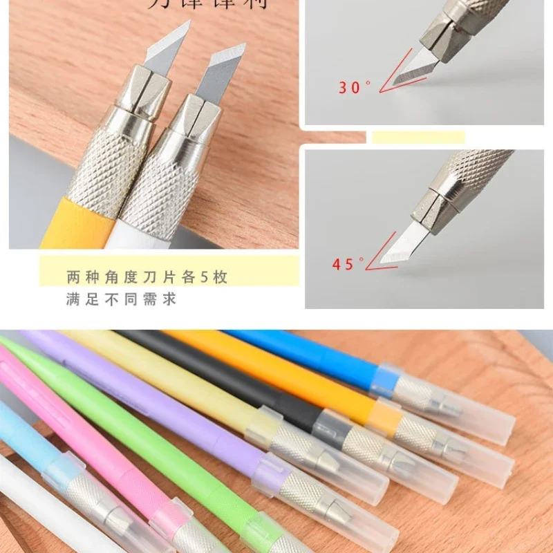 Special Engraving Pen Knife for Rubber Stamp, Hand Account DIY Stickers