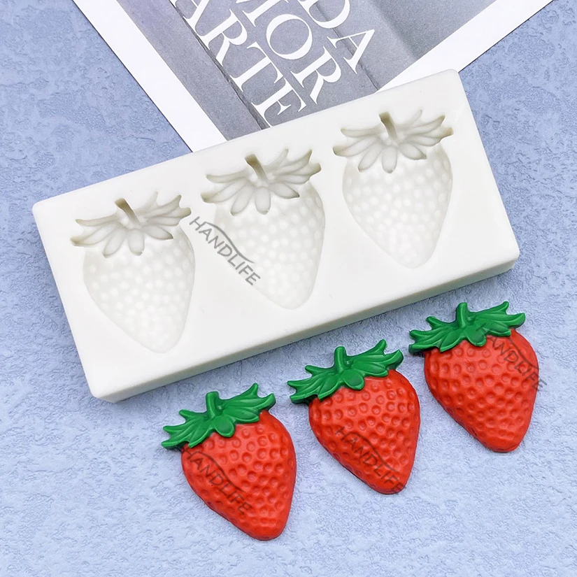 Strawberry Silicone Sugarcraft Mold Resin Tools Cupcake Baking Mould Fondant Cake Decorating Tools