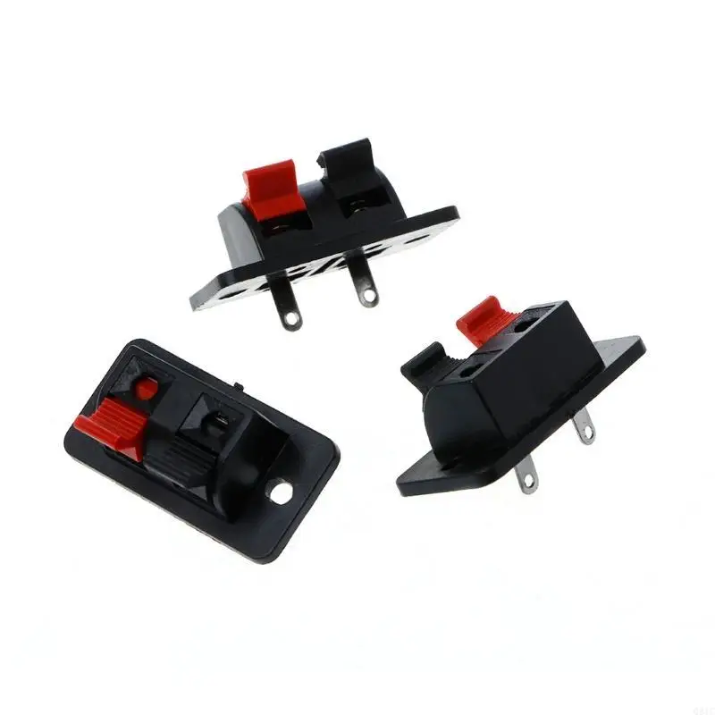 Q81C 10 PCS 2 Posiciones Empuje en Spring Load O Terminales altavoces Conector