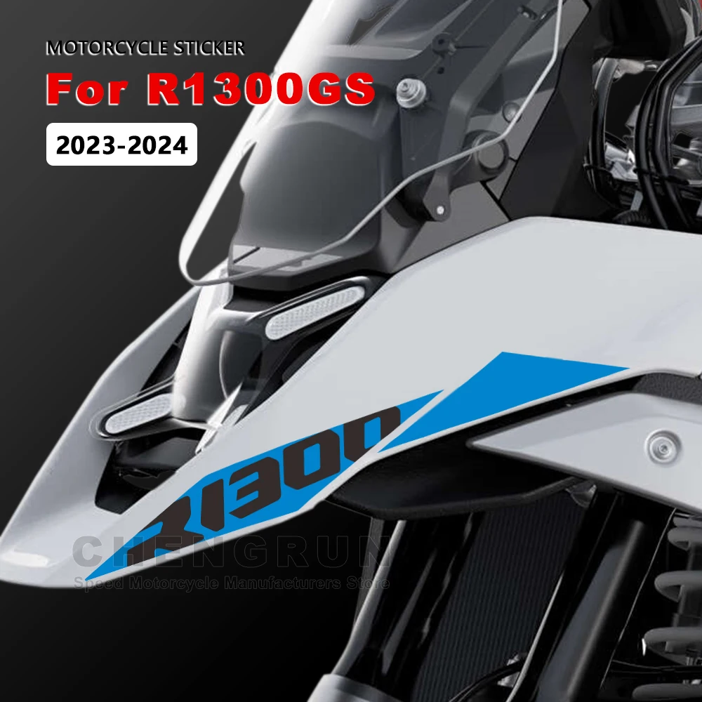 Motorcycle Sticker Waterproof Decals for BMW R1300GS R 1300 R1300 GS 1300GS Accessories 2023-2024 Front Beak Stickers