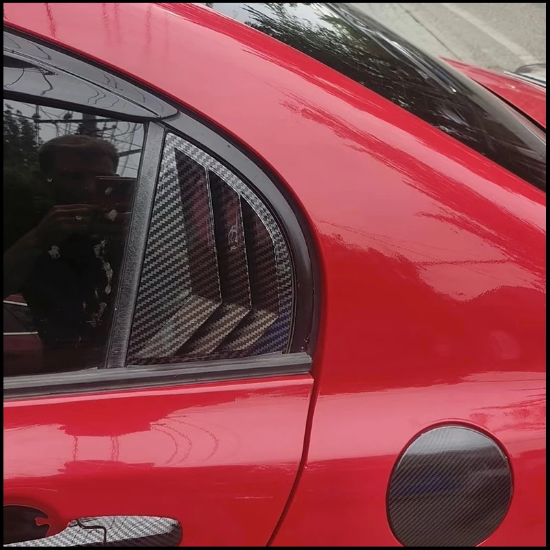 

For Honda Civic Sedan 2006-2010 8th Rear Window Blind Shades Louver Molding Vent Cover Trim Decorative Car Styling Accessories