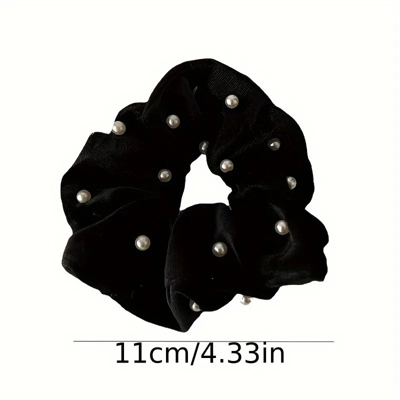 1 Pcs Fashion Simple Flocking Black Pearl Headbands Women Girls Party Hair Accessories