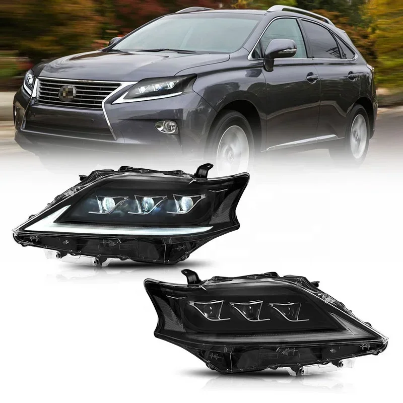 VLAND Factory LED Headlights Start up Animation Blue to White Head Lights 2012-2014 For Lexus RX 300 350 Car Front Lamp