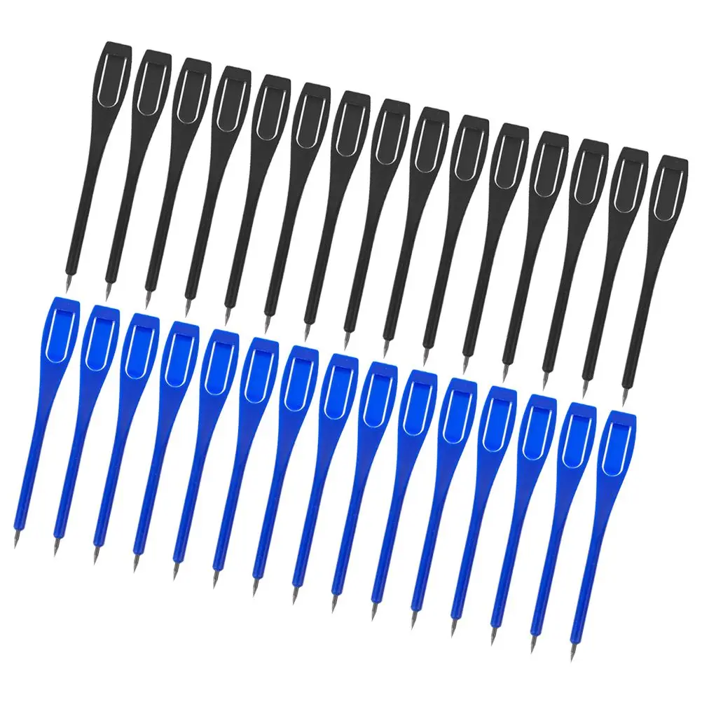 

30 Pcs Golf Pencils Blue Black Sturdy Durable Smooth Writing Tight Sleeve Convenient Carry Easy Keep Score