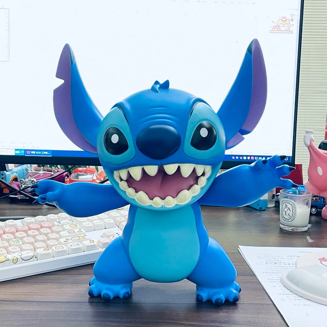 

33cm Anime Disney Stitch Action Figure Model Toys Big Size Lilo Stitch Pvc Creative Desktop Decoration Ornaments Toys Kids Gift