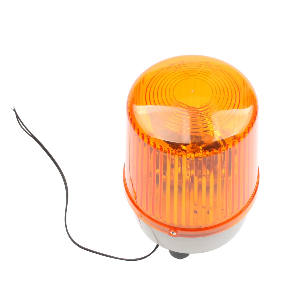 AC110V 220โวลต์ DC12V/24โวลต์เตือนปลุกก่อสร้างโคมไฟหลอดไฟหมุนสัญญาณไฟจราจรไซเรน LTE-1161ที่มี/ไม่มี Buzzer เสียง