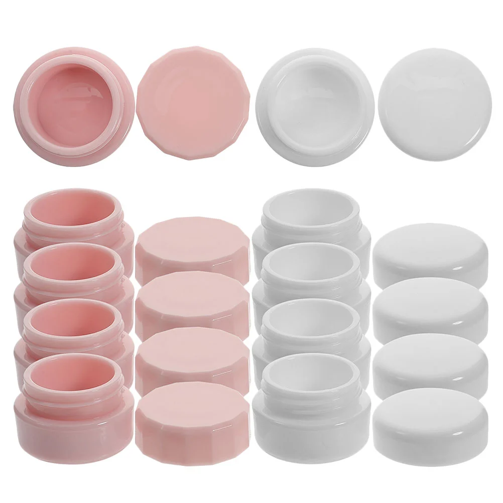 

10 Pcs Cream Box Refillable Lotion Jars Body Butter Scrub Containers with Lid Makeup Empty Face Plastic Lids Pack