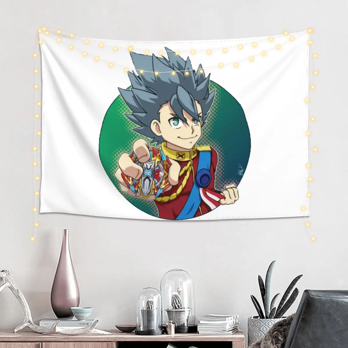Xhan Xavier Bogard From Beyblade Burst Tapestry Art Wall Hanging Aesthetic Home Decor Tapestries for Living Room  Dorm Room