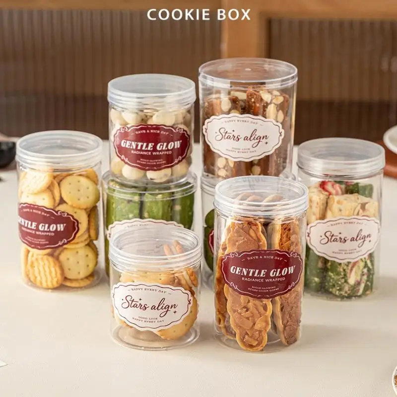 ขวดพลาสติกเปล่าใสปากกว้างสำหรับเก็บอาหาร ขนม คุกกี้ ภาชนะเครื่องสำอาง ครีมทาหน้า กระปุกตัวอย่าง