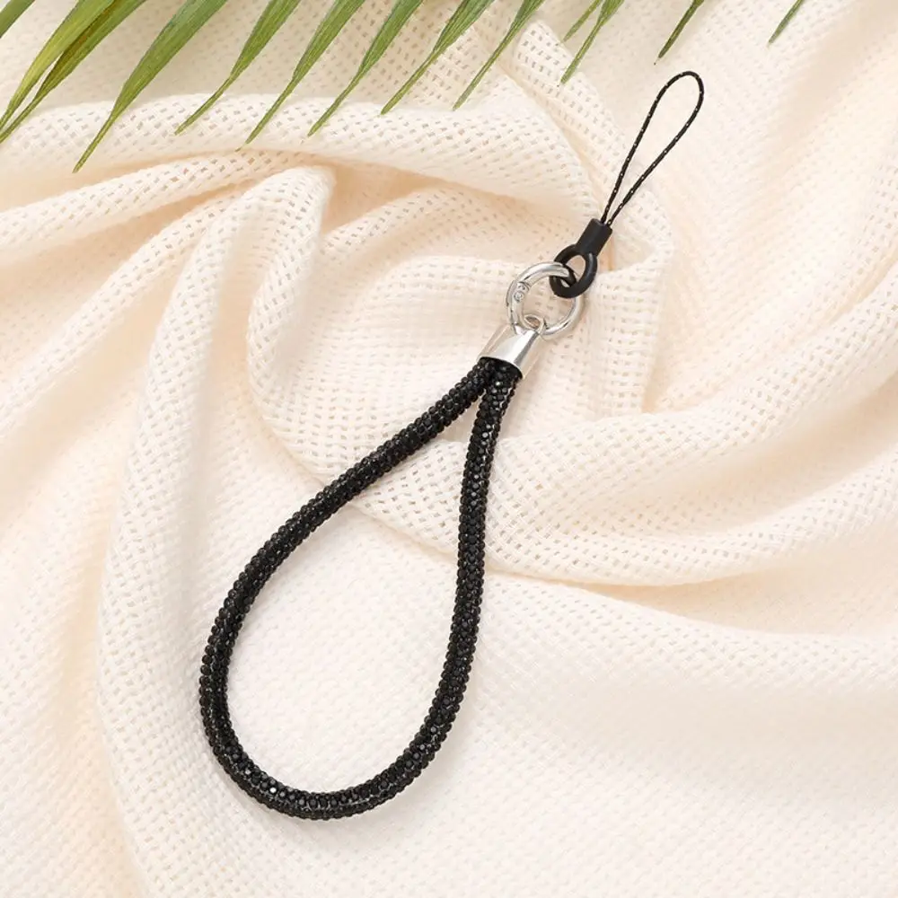 

Glitter Keychain Rhinestone Phone Lanyard Bright Bling Bling Wrist Straps Hanging Cord Phone Accessories