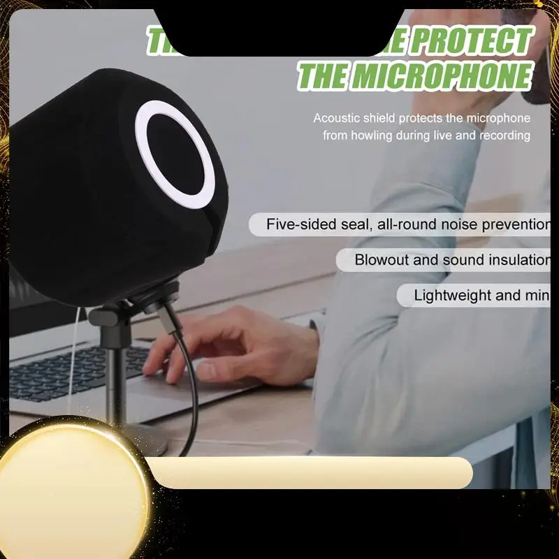 

Микрофон C3, ветрозащитный экран, микрофонный экран, акустический фильтр, акустический для студийной записи, звукопоглощающая пена для микрофона