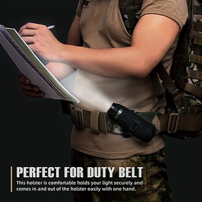 

Adjustable Rotation 360 Degree Tactical Flashlight Pouch Belt Torch Bag Multifunctional Flashlight Waist Bag Outdoor Accessorie
