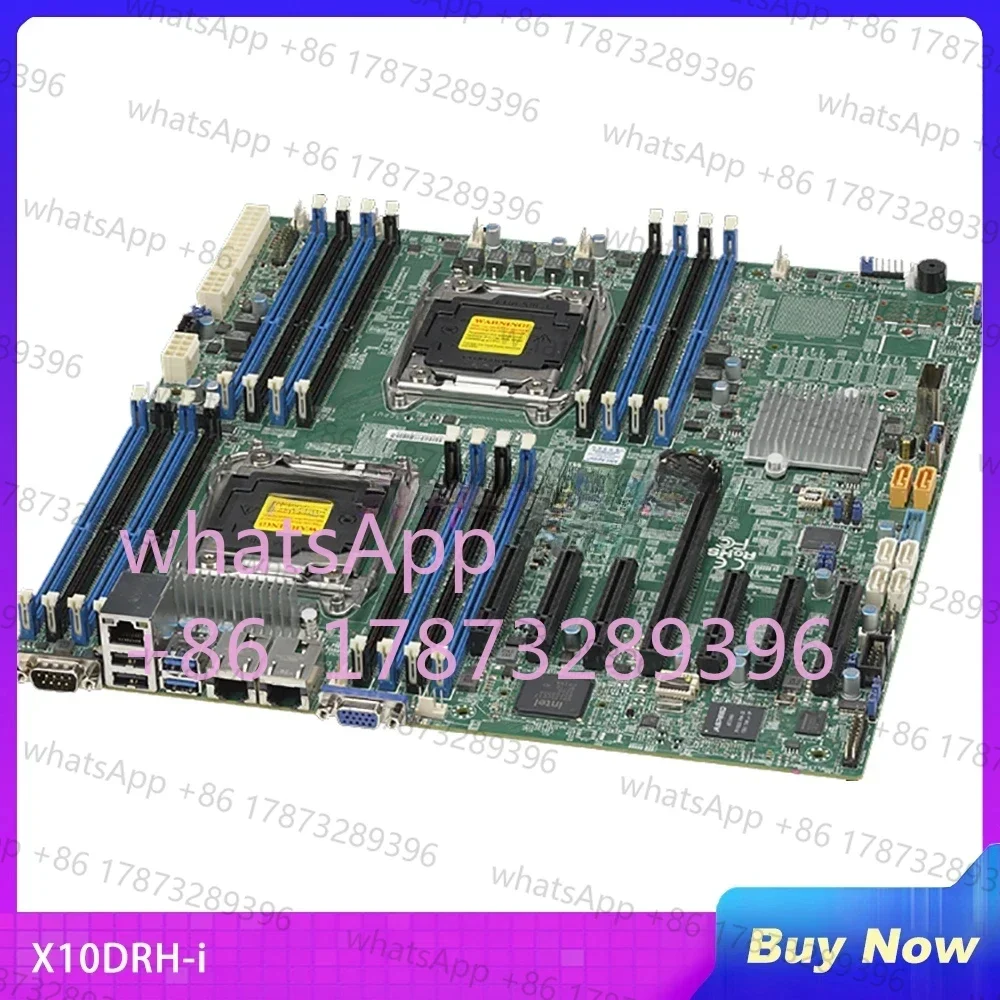 

X10DRH-i For Supermicro Server Motherboard E5-2600 v4/v3 Family Dual Port GbE LAN SATA3 (6Gbps) IPMI 2.0 LGA2011 DDR4