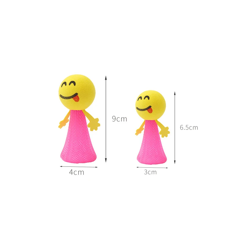 10Pcs Bounce Elf Small People Party Toys Colorful Jumping Doll Stress Release Toys for Boys Girls Reward Gifts Party Favors