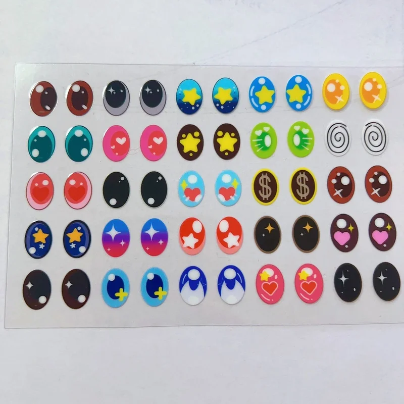 V1v2v3 Aanpasbare Oogstickers 17 cm Vinyl Ogen Pop Make-up Accessoire Labu Eye Sticker DIY Hand Gemodificeerde Poppen Decor Accessorie