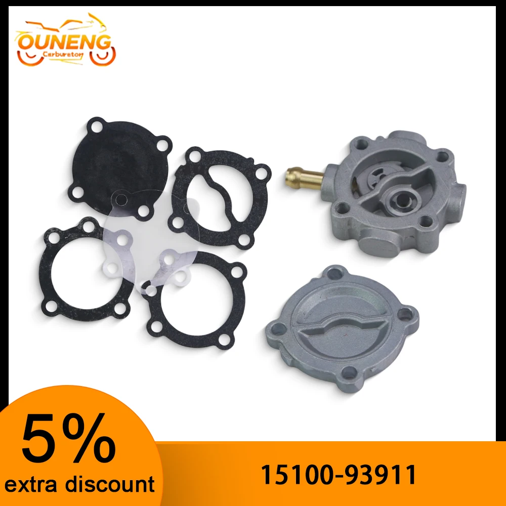 15100-93911 Outboard Fuel Pump Set For Suzuki 2-Stroke 9.9 15HP Boat Engine Replace 15100-93912 15100-93900 15100-93901