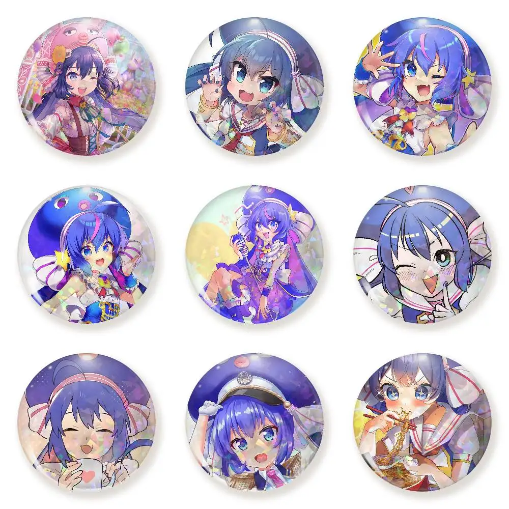 Spilla in latta Otomachi Una, icona decorativa fatta a mano per zaini e vestiti