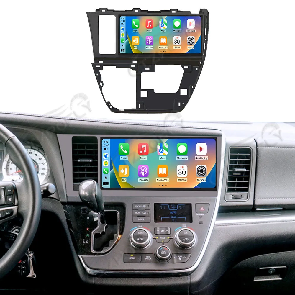 

12,3 "для Toyota Sienna 2012-2018 Android автомобильный радиоприемник 2Din стереоприемник авторадио мультимедийный плеер GPS Navi головное устройство экран