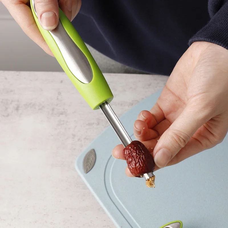 Stainless Steel Pear Fruit Pitter 0.8/1/1.4/2cm Core Seed Remover For Apple Cherry Hawthorn Corer Kitchen Gadgets