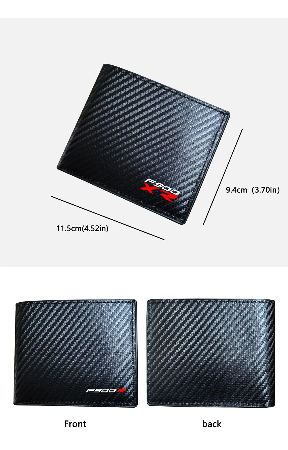 motorcycle for bmw f650gs f700gs f800gs f800r f850gs f900 f900r f900x rmotorcycle carbon fiber leather wallet Card package