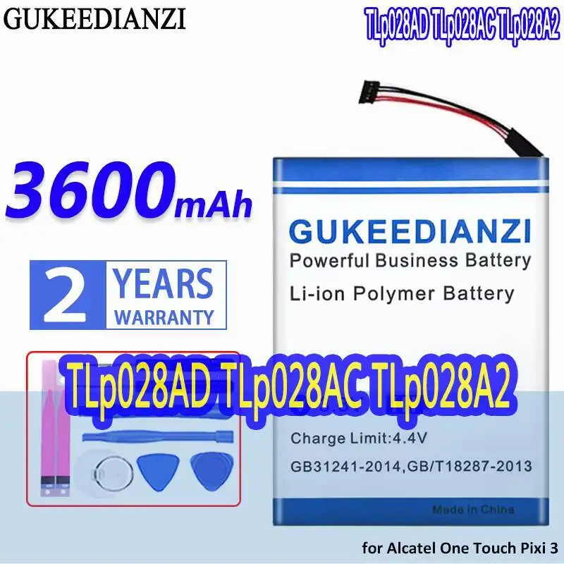

High-Efficiency Tlp028ad Tlp028ac Tlp028a2 3600Mah For Alcatel One Touch Pixi 3 7 Lte 7.0 4G Tablet Battery