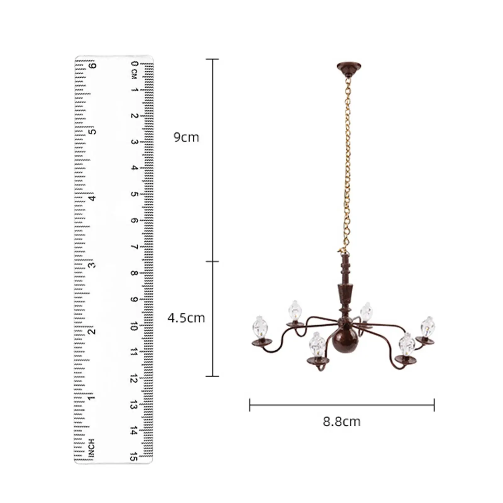 Schaal 1:87 Europese stijl droplight miniatuur meubelkamer Diorama landschap