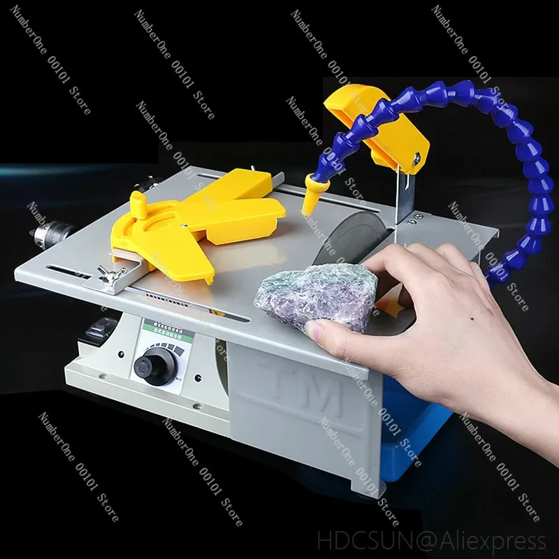 Mini 850W Multifunction  Table Saw Stone Polisher Jade Engraving Machine Grinding machine Table Saws  Cutting machine for free