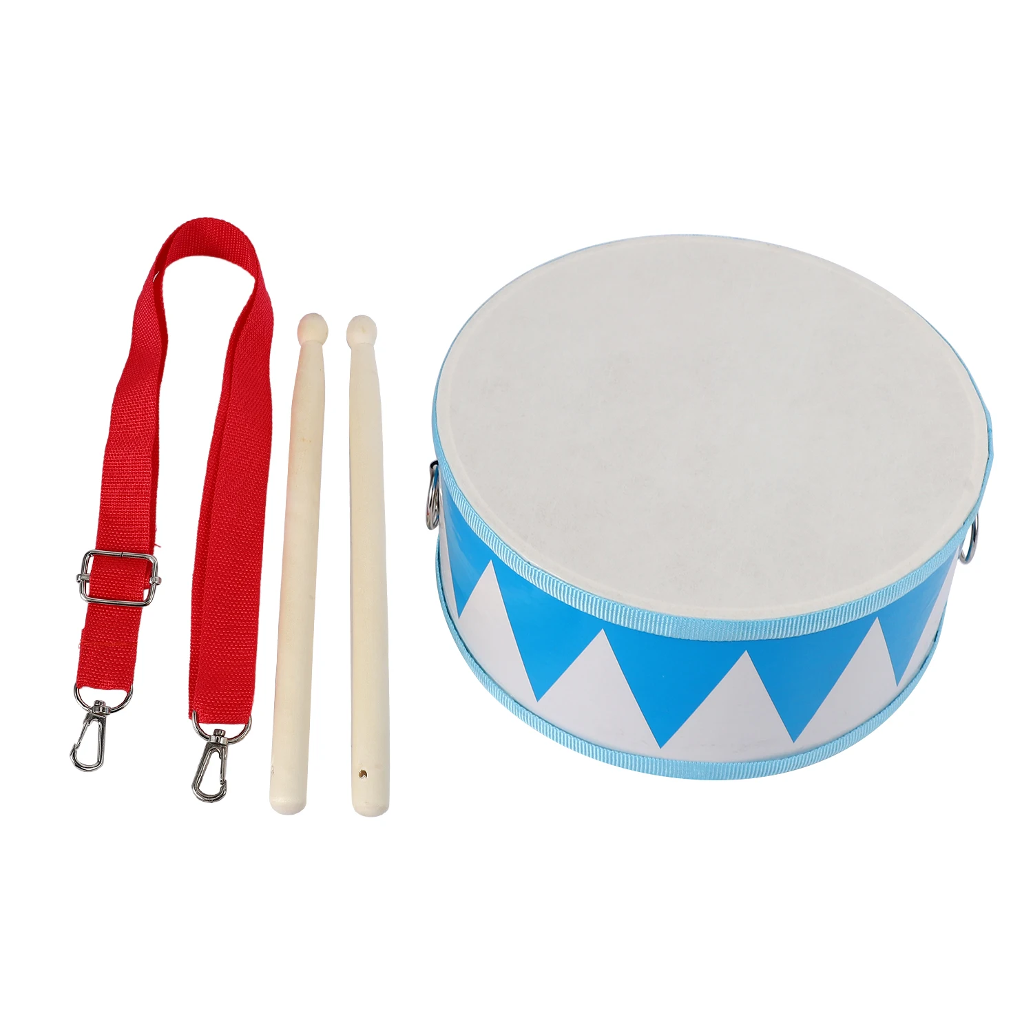 FBIL-Kids Drum Wood Drum Set With Carry Strap Stick For Kids Toddlers Gift For Develop Children's Rhythm Sense