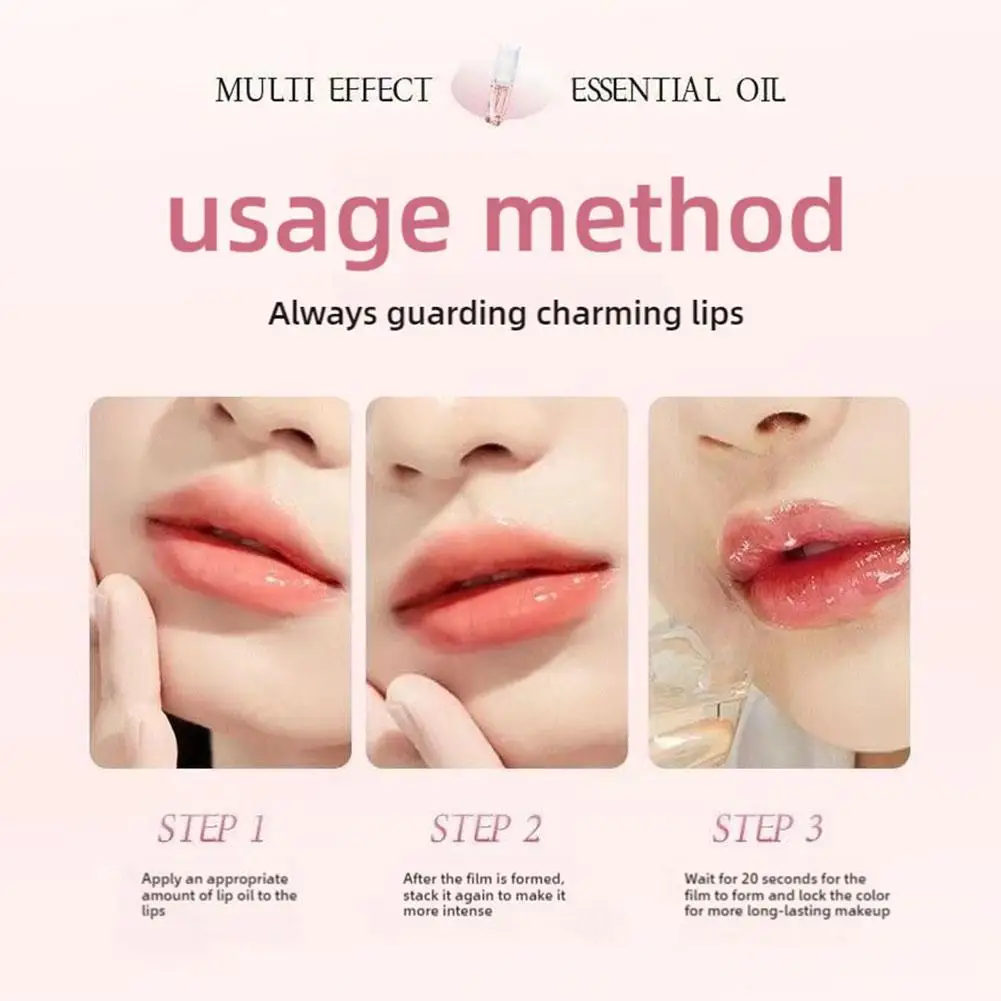 Glaze Lip Peptide Treatment Lip Tint Sheabutter Pfirsichblüten Lipgloss Feuchtigkeitsspendender Lippenbalsam Lippenpflege N EWW