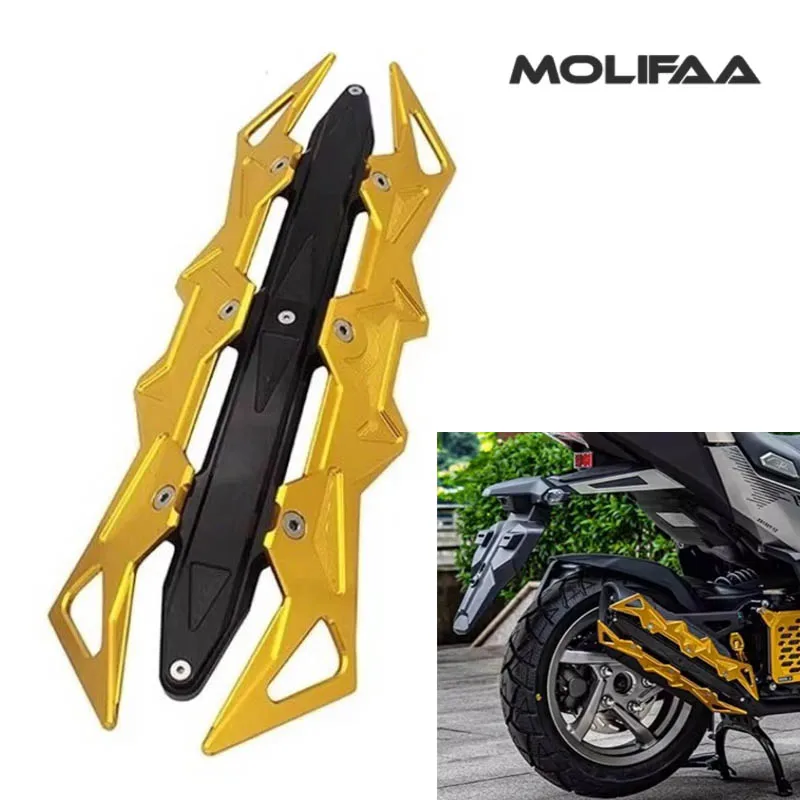 

Термозащитный кожух выхлопной трубы с ЧПУ для мотоцикла SYM HUSKY ADV 150, противоударные декоративные защитные накладки, аксессуары